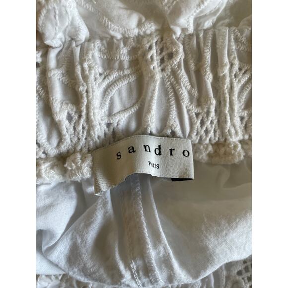 Sandro Adam Embroidered Lace Shorts - Picture 5 of 5